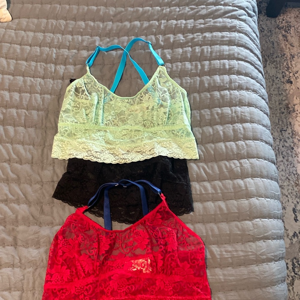 Frederick’s of Hollywood lace bras